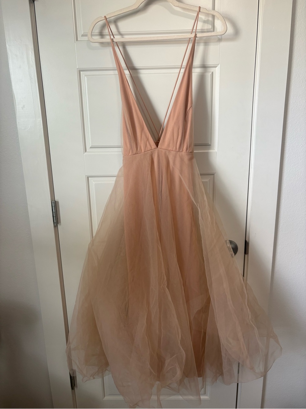 Mable tuelle light pink blush dress size medium